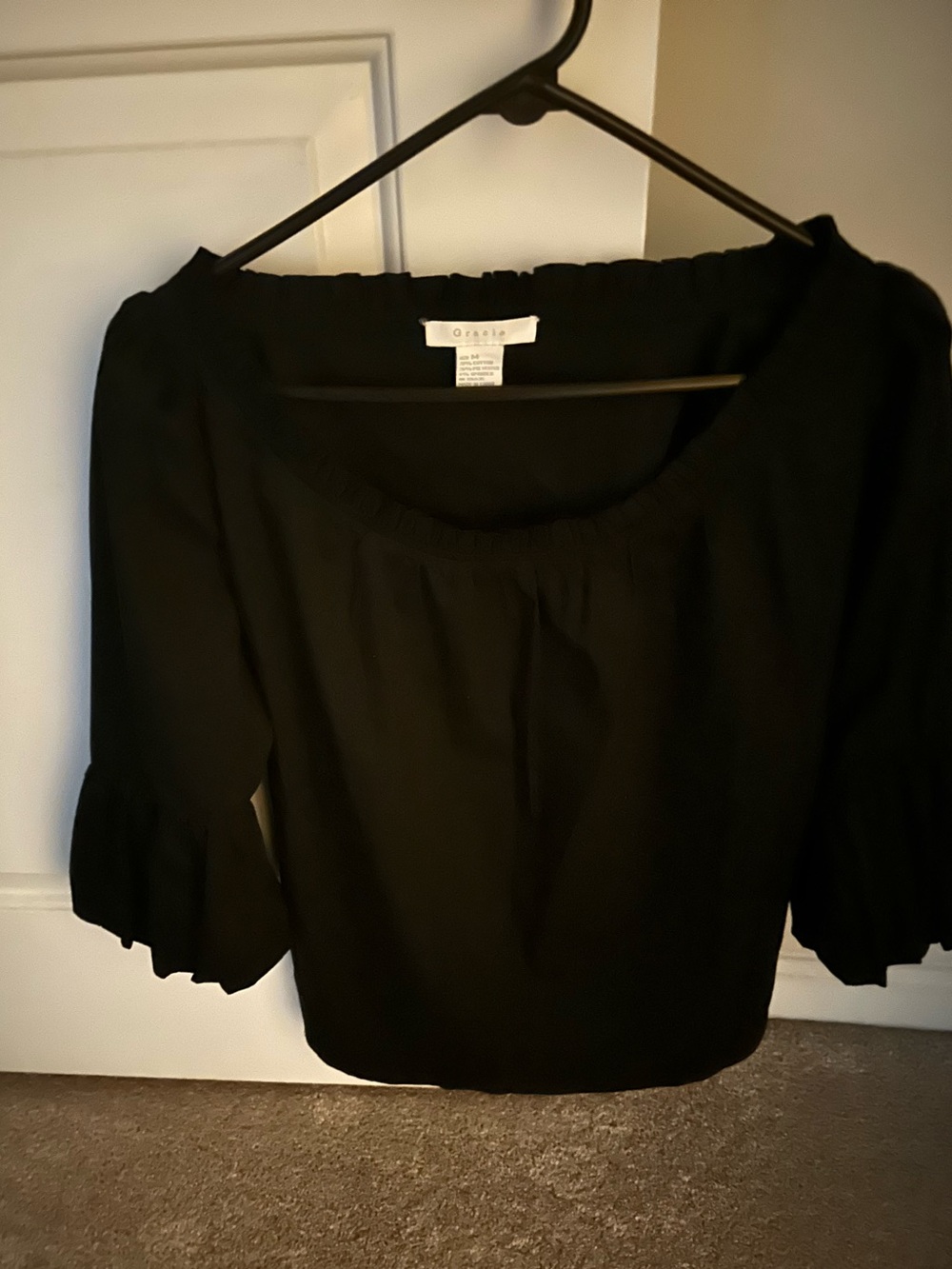 Black Blouse - 3/4 Sleeve
Lightweight.